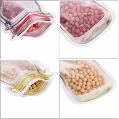 Zip closure transparent jar pouch Zip closure transparent jar pouch